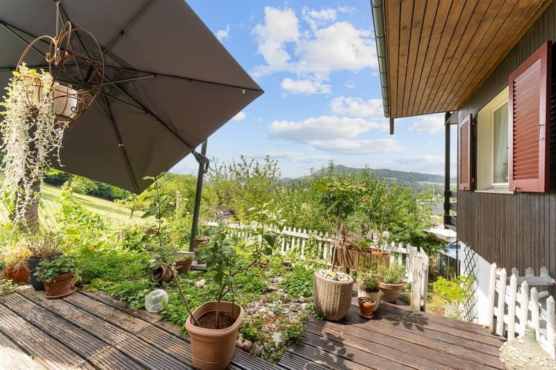 Charmantes 5.5-Zimmer-Bijou am Waldrand mit grossem Grundstück und Weitblick (3)