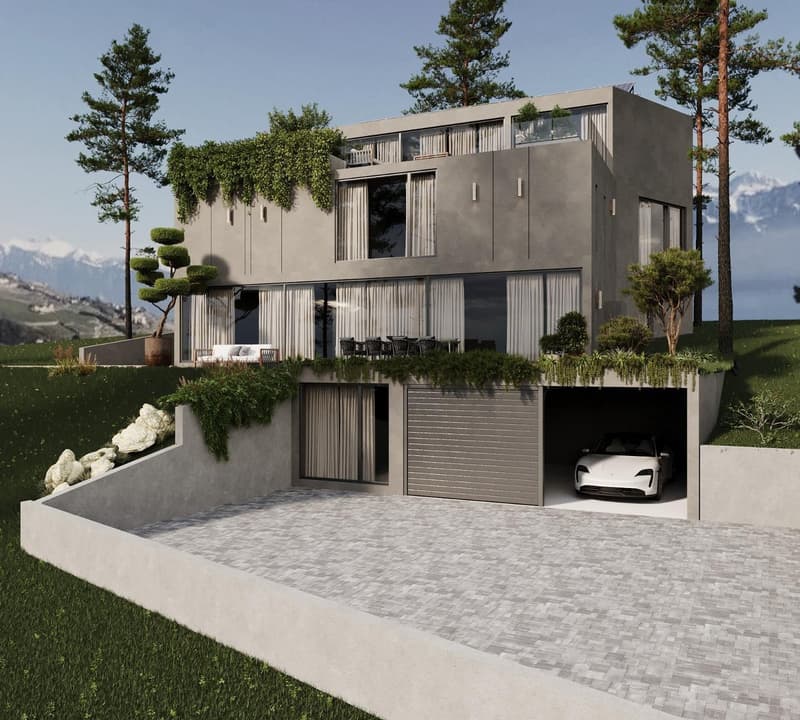 Construction en démarrage - Villa à Lutry avec vue imprenable sur le lac et les montagnes (2)