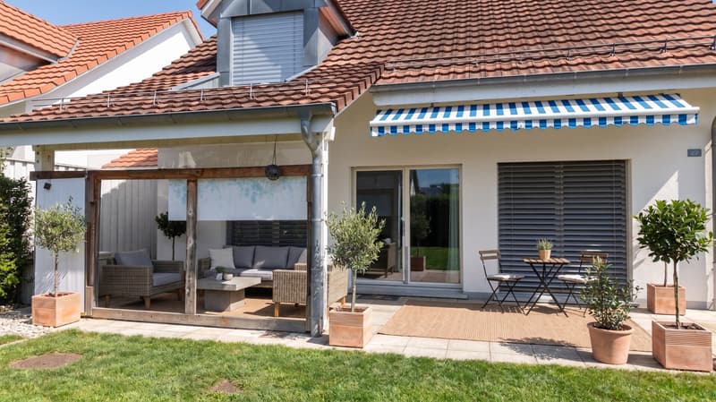 Terrasse und Garten