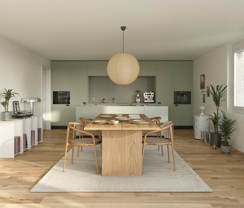 Wohnen mit Garten - attraktive 3½-Zimmer Gartenwohnung in der GRÜNEGG (4)
