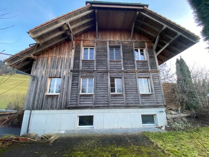 Bauernhaus, Stöckli m. 2 Wohnungen, Quellen, Aussicht, Sonne (10)