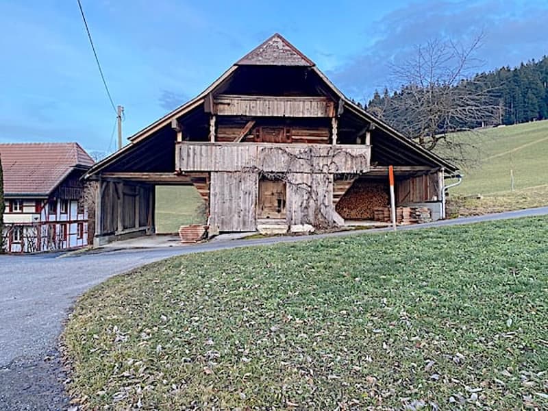 Bauernhaus, Stöckli m. 2 Wohnungen, Quellen, Aussicht, Sonne (7)