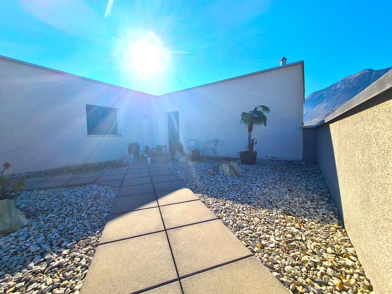 Un art de vivre au coeur de Saxon : Attique-LOFT de 2,5 pces : Vente ou location / 2 places de parc (4)