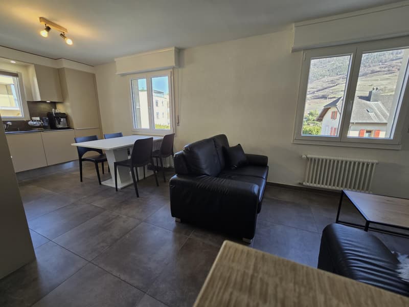 Appartement de 3.5 pces refait à neuf + garage et place de parc : rendement immédiat ! (3)