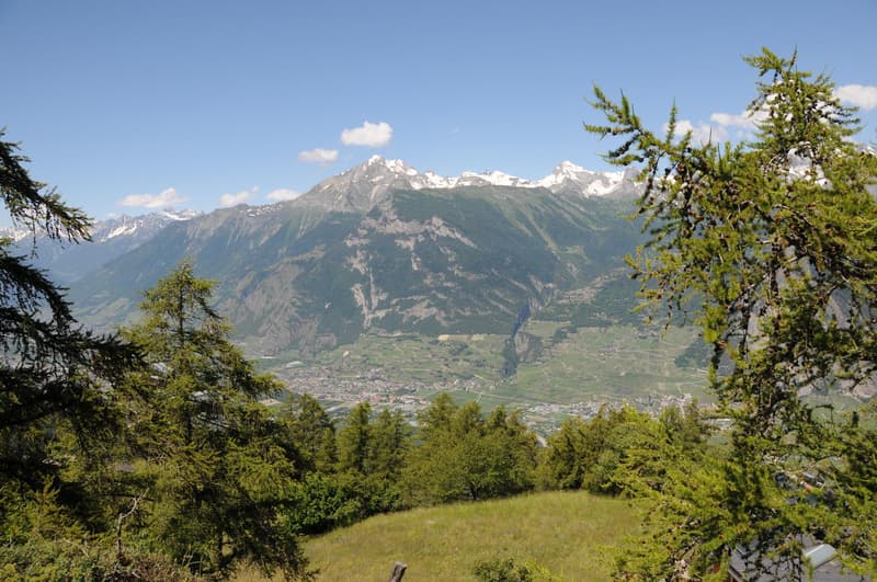 Terrain constructible Isérables (5 minutes de Haute-Nendaz) - Vue panoramique - résidence principale (4)