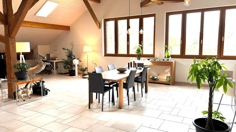 Spacieux appartement en attique de 6 pièces à Bernex (2)