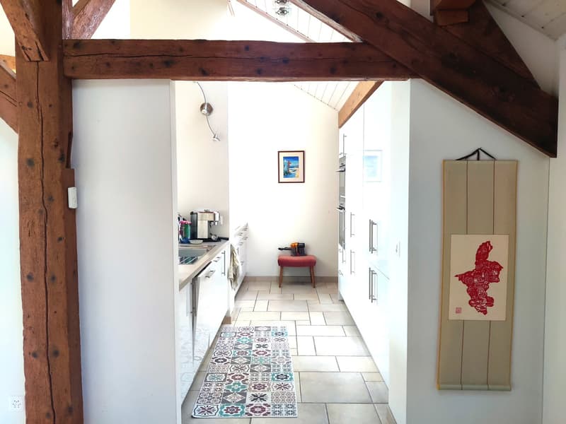 Charmant appartement de 6 pièces au dernier étage d'une ferme rénovée (4)
