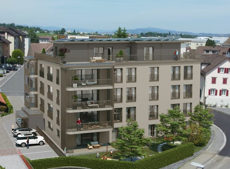 Letzte Wohnung - 2.5 Zi.-Gartenwohnung Neubau MFH Quadro Galgenen (1)