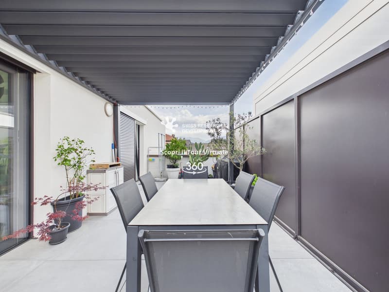 CONTEMPORANEO APPARTAMENTO DI 3,5 LOCALI CON AMPIA TERRAZZA E DOMOTICA INTEGRATA (9)