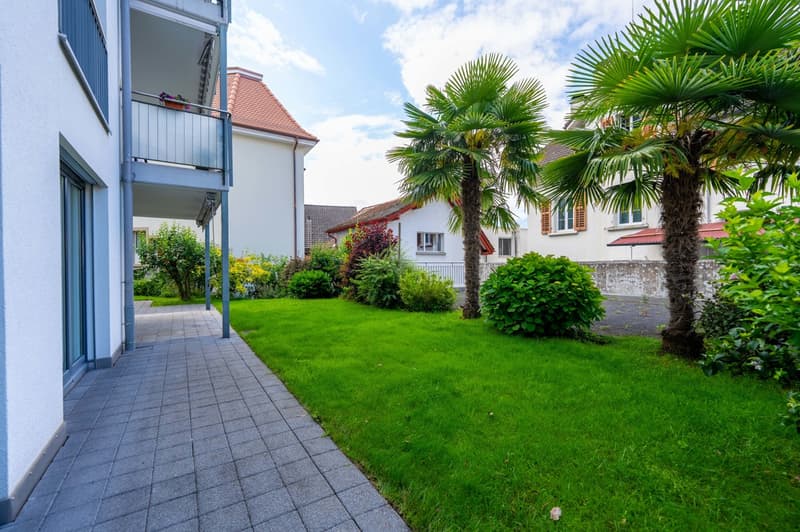 Ansprechende Wohnung mit eigenem Gartenparadies