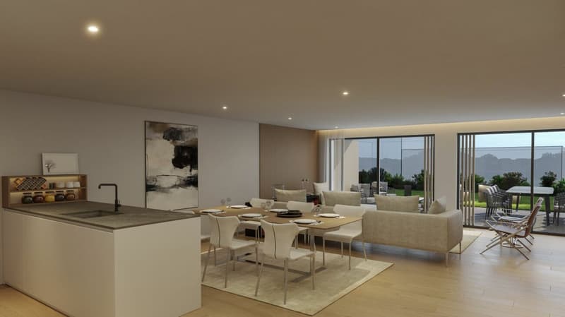 4.5 Zimmer Gartenwohnung im Maisonette-Stil mit Terrasse, Balkon & Master Bedroom (8)