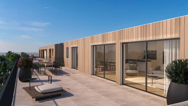 Modernes 4.5 Zimmer Penthouse mit 79m² Terrasse, Masterbedroom inkl. Bad en Suite (1)