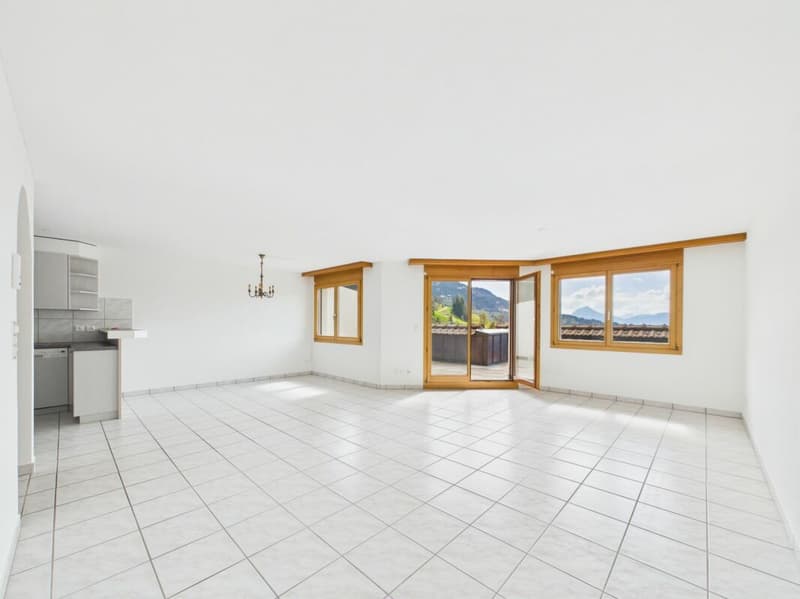 Paradiso soleggiato con 180° di cinema di montagna - appartamento di terrazza di 4,5 locali recentemente ristrutturato (9)