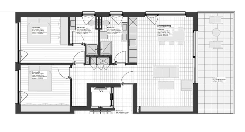 À louer – Magnifique appartement 3.5 pièces NEUF - grande terrasse de 22m2 à Chalais (3)