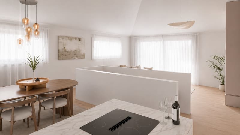 Magnifique duplex neuf de 4.5 pièces avec vue sur les montagnes à Bramois (8)