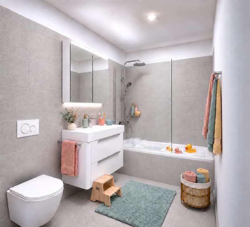 Badezimmer "Familienwohnung"