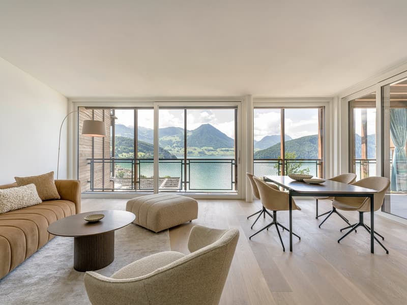 Exklusive 4.5-Zimmer-Maisonettewohnung in Vitznau – Wohnen mit Seeblick (1)