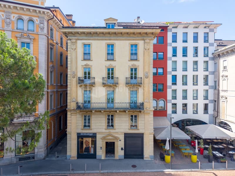 EINZIGARTIGE IMMOBILIE IM HERZEN VON LUGANO – PIAZZA REZZONICO (1)