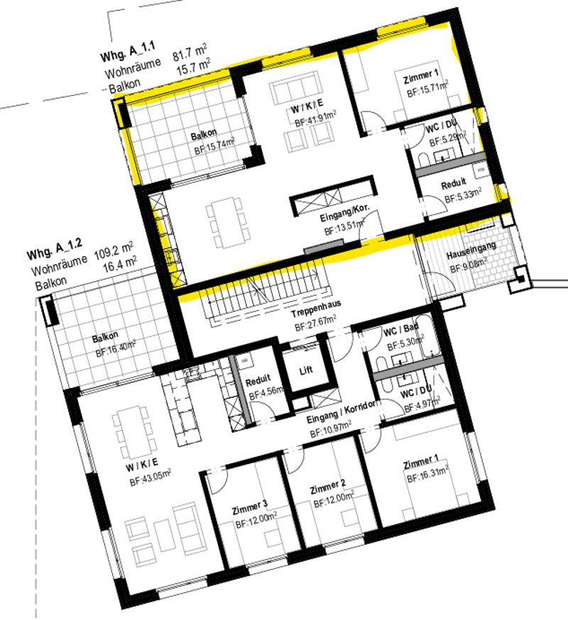 Exklusives Wohnen am Zürichsee – moderne 2.5-Zimmerwohnung im EG zu vermieten (6)