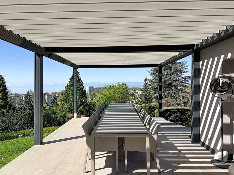 Élégance contemporaine avec vue panoramique sur le Léman (4)