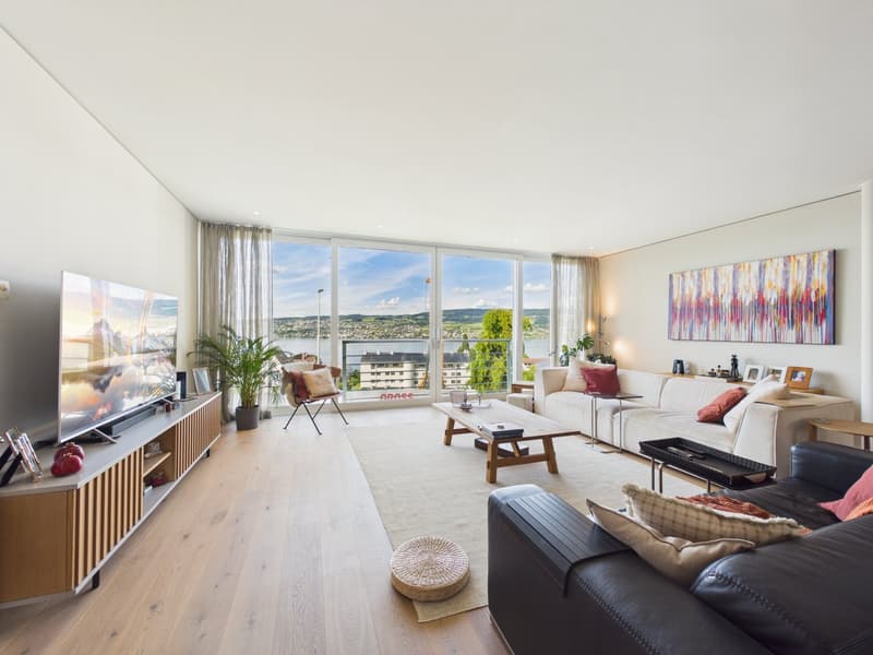 5.5-room Light Filled Loft with Lake Zurich Views Single Level & Open (1)