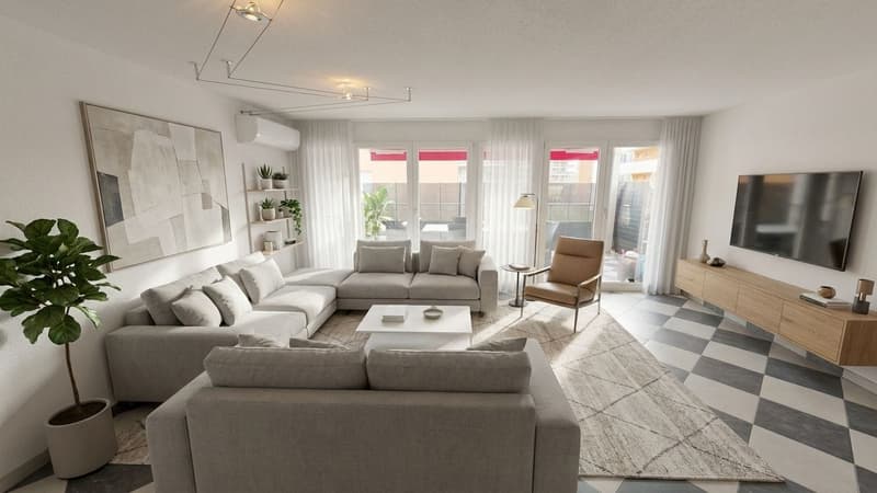 Helle 4-Zimmer-Wohnung mit grossem Balkon in Dietlikon (2)