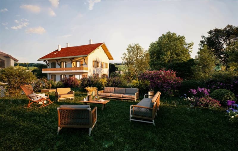 Duplex de charme entre nature et sérénité - Hameau de Monniaz avec grand jardin privatif (12)