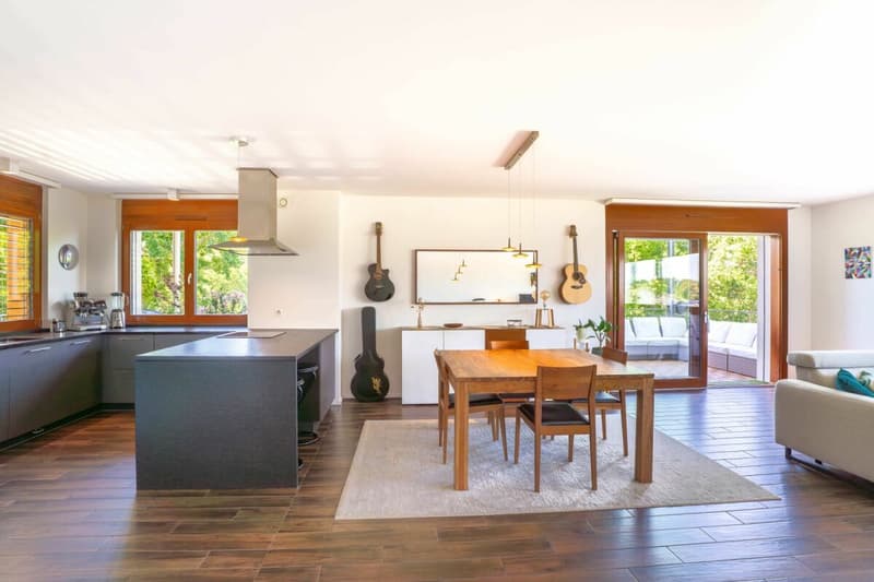 Appartement d'exception avec terrasse panoramique et vue sur le Jura à Presinge (7)