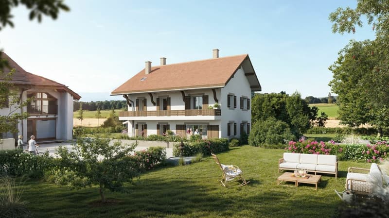 Duplex de charme entre nature et sérénité - Hameau de Monniaz avec grand jardin privatif (14)