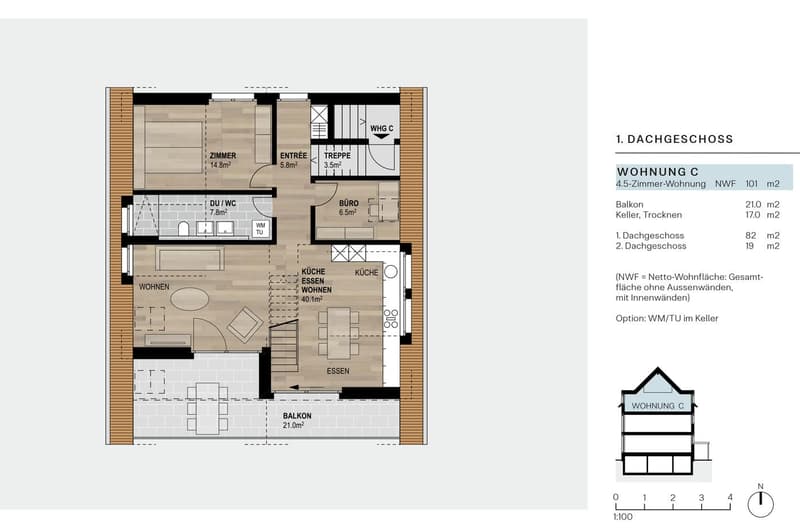 Erstvermietung hochwertige 3,5-Zimmerwohnung mit Wohngalerie Nähe Bahnhof (14)