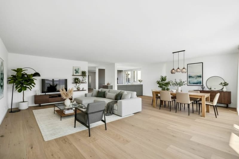 Première occupation après rénovation complète dans un emplacement central à Meilen - appartement mansardé près du lac de Zurich (2)