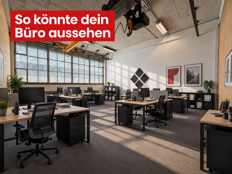Grosses Büro in kreativer Fabrikhalle - per sofort (2)