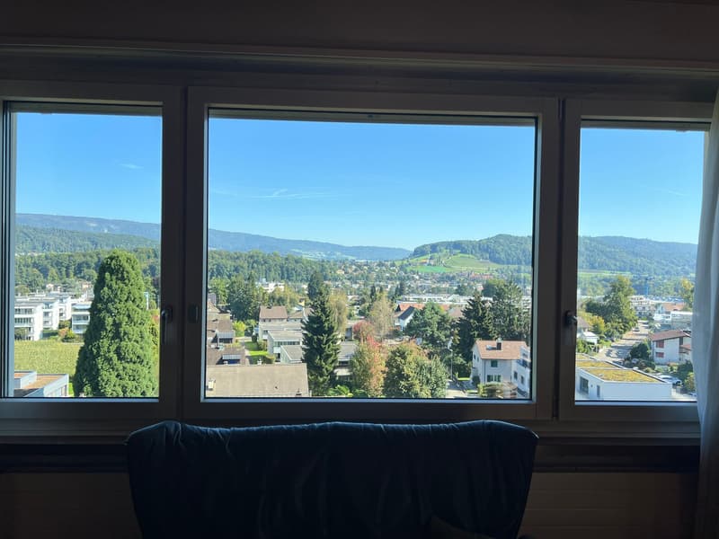 Aussicht aus dem Wohn- und Elternschlafzimmer