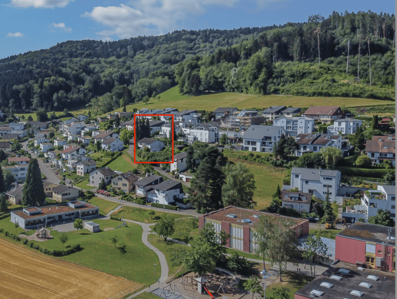 bevorzugte Hanglage ruhig gelegen an Privatstrasse