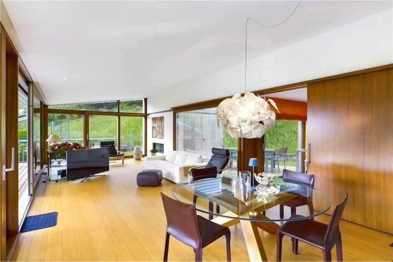 Design Villa in the Green of Arogno - Dreamlike Panoramic View! (6)