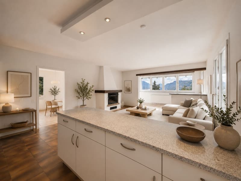 Morcote - Helles 3,5-Zimmer-Haus mit Terrasse und herrlichem Ausblick (9)