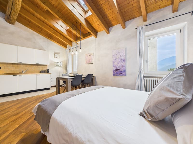 Furnished maisonette with 1½ rooms and lake view in Morcote (6)