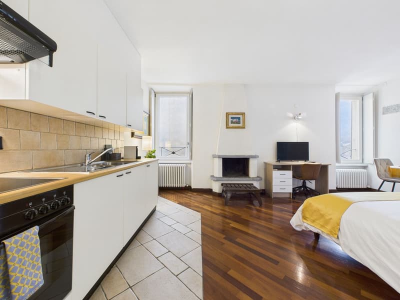 Elegant 1.5-room apartment with lake view in Morcote. (4)