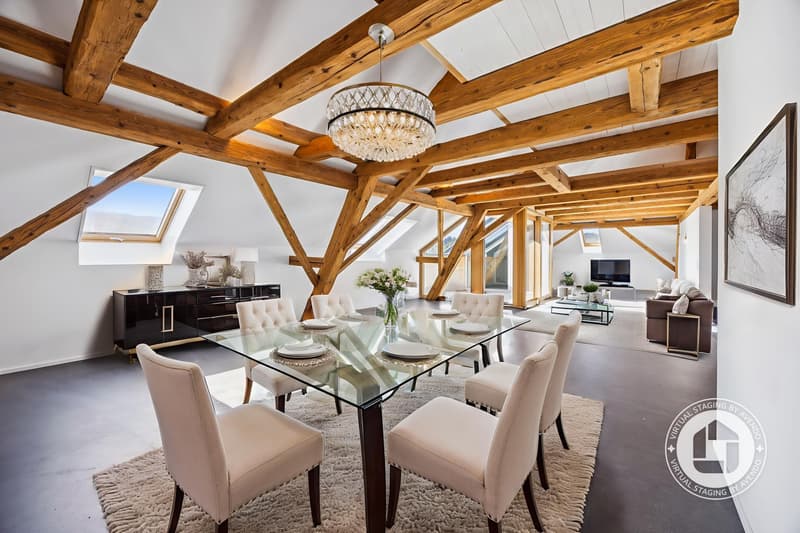 Exklusive 5.5-Zimmer-Dach-Maisonette mit Charme (3)