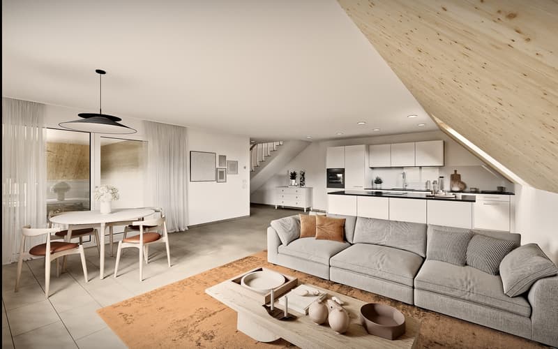 4.5-Zimmer-Maisonette in Stüsslingen stilvoll, hell und durchdacht (2)