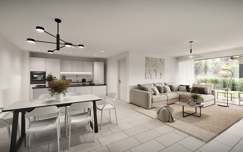 Moderne 3.5-Zimmer Gartenwohnung in Stüsslingen (1)
