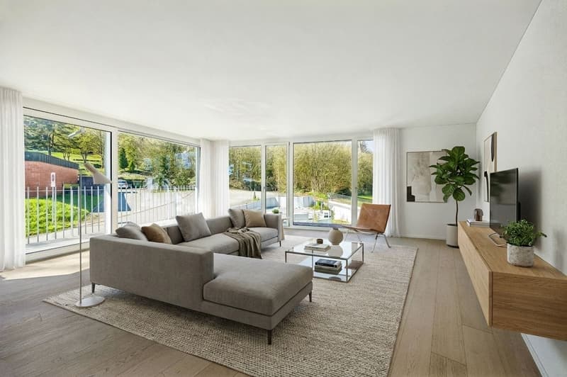 2.5-Zimmer-Etagenwohnung im Neubau / Erstbezug mit sonnigem Südbalkon in Neuenhof (3)