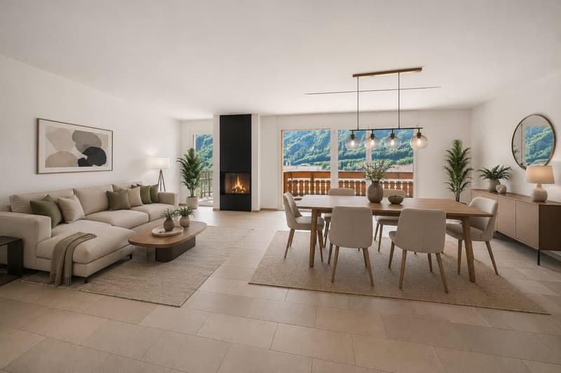 Ihr Rückzugsort in den Alpen: 4.5-Zimmer-Residenz in Leukerbad (4)