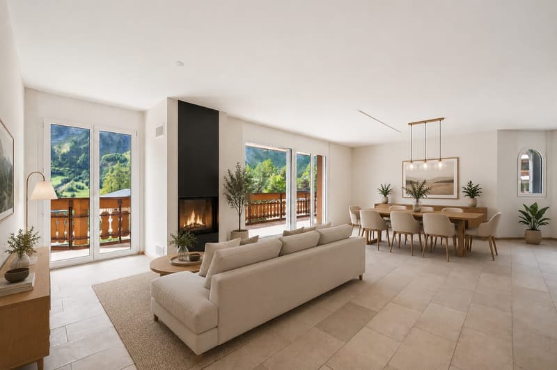 Ihr Rückzugsort in den Alpen: 4.5-Zimmer-Residenz in Leukerbad (3)