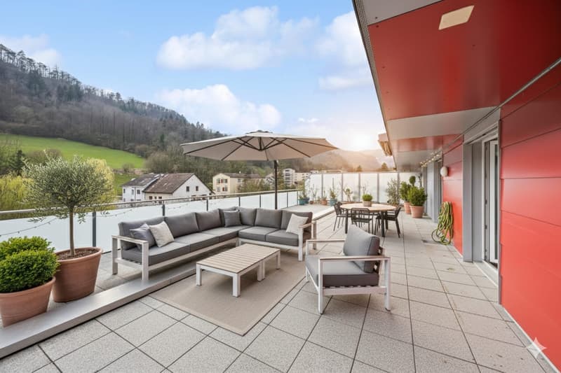 3.5-Zimmer-Attikawohnung mit 75m² Privater Dachterrasse (2)