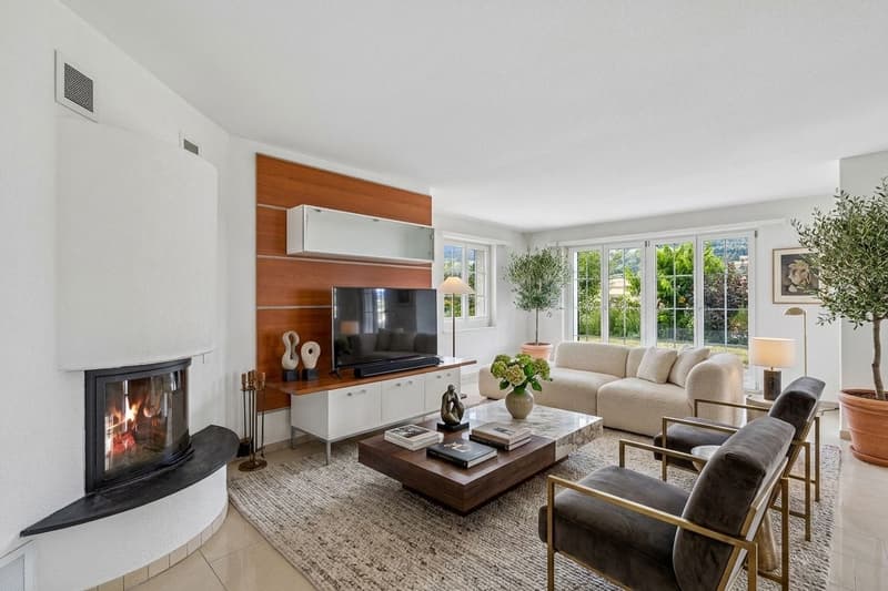 Exklusive Landhausvilla mit Türmli an sonniger Südwesthanglage, nur 30 Minuten bis Zürich HB (5)