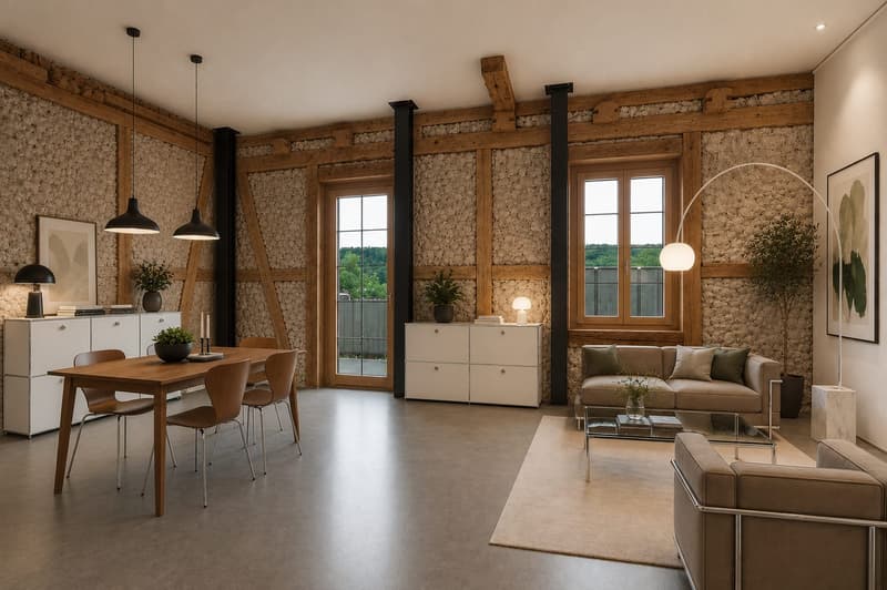 Historisches Bijou mit modernem Ausbaustandard - 2.5-Zimmer-Wohnung mit Balkon (10)