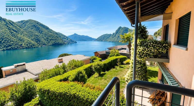 Villetta a schiera vista lago con giardino privato (20)