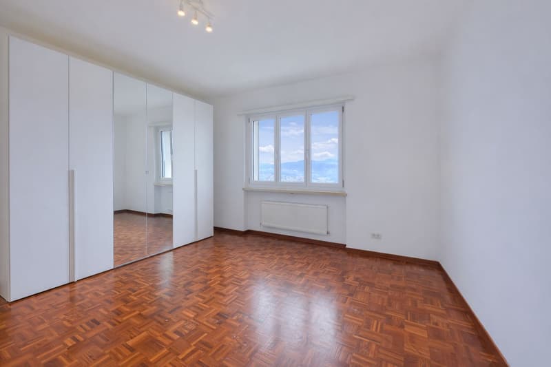 Splendido appartamento con terrazzo e vista lago ad Lugano Aldesago (5)
