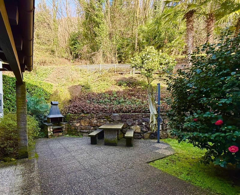 Appartamento ammobiliato di 2,5 locali con giardino e balcone a Morcote (12)